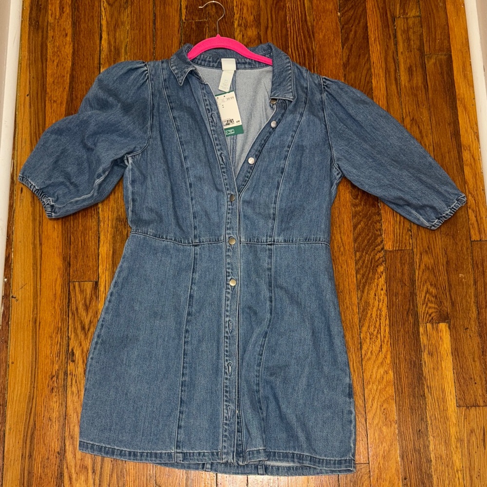 H&M Blue Denim Mini Dress